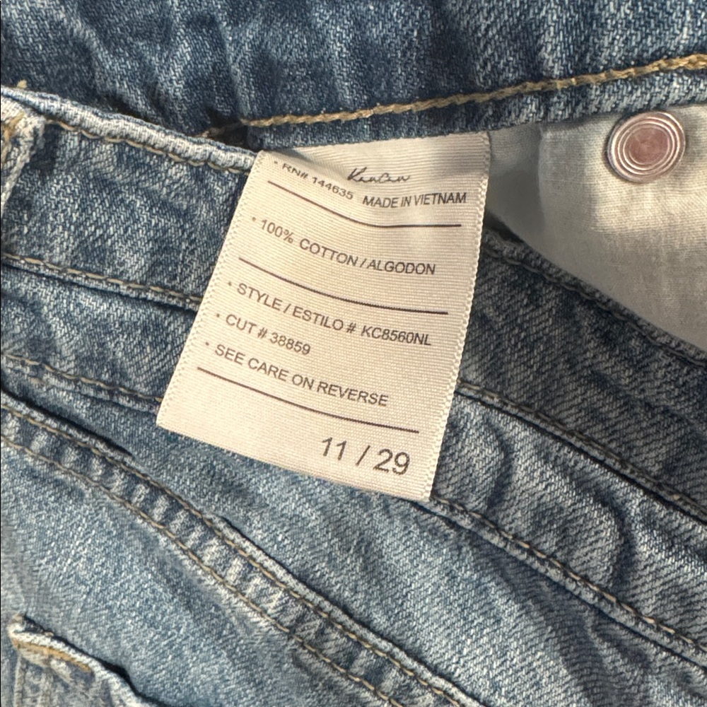KanCan Light Blue Distressed Jean Shorts - Picture 4 of 4
